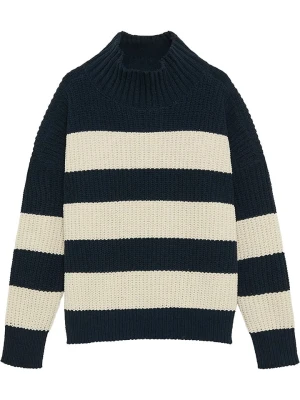 s.Oliver Sweter w kolorze granatowo-kremowym rozmiar: 128/134