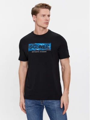 s.Oliver T-Shirt 2135685 Czarny Regular Fit