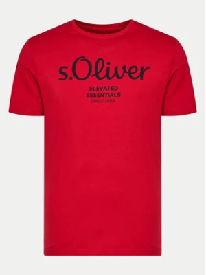 s.Oliver T-Shirt 2139909 Czerwony Regular Fit