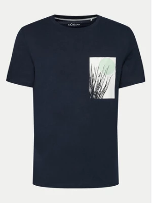 s.Oliver T-Shirt 2143915 Granatowy Regular Fit