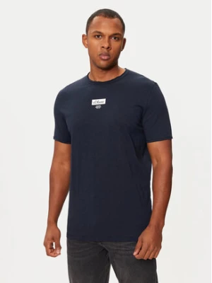 s.Oliver T-Shirt 2150054 Granatowy Regular Fit