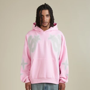 S Star Chain Oversized Hoodie rose, marki SNIPESApparel, w kolorze Różowy, rozmiar