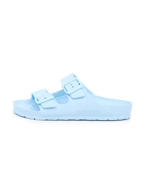 SABOKETS Klapki w kolorze błękitnym rozmiar: 38