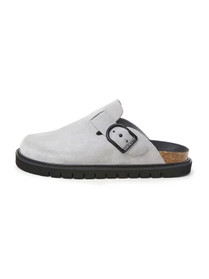 SABOKETS Skórzane chodaki w kolorze szarym rozmiar: 41