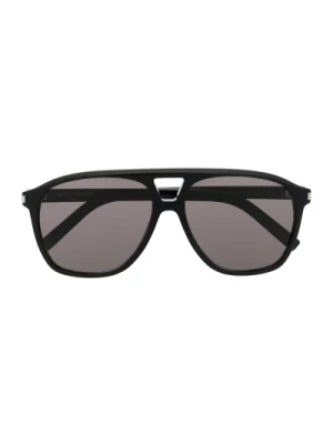 Saint Laurent, Czarne stylowe okulary przeciwsłoneczne na co dzień Black, female,