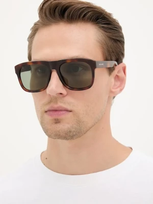 Saint Laurent okulary męskie kolor zielony SL 558