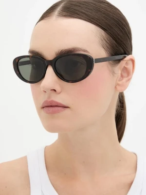 Saint Laurent okulary przeciwsłoneczne brązowy