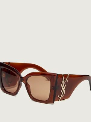 Saint Laurent Okulary przeciwsłoneczne Blaze Crystal SL M119 brązowy