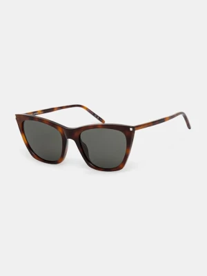 Saint Laurent okulary przeciwsłoneczne damskie kolor brązowy SL 214 KATE THIN