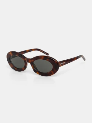 Saint Laurent okulary przeciwsłoneczne damskie kolor brązowy SL 594