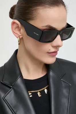 Saint Laurent okulary przeciwsłoneczne damskie kolor czarny