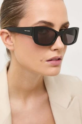 Saint Laurent okulary przeciwsłoneczne damskie kolor czarny