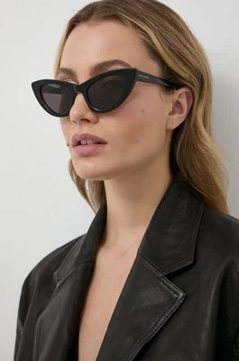 Saint Laurent okulary przeciwsłoneczne damskie kolor czarny