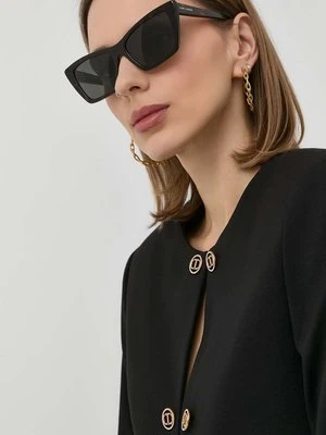 Saint Laurent okulary przeciwsłoneczne damskie kolor czarny