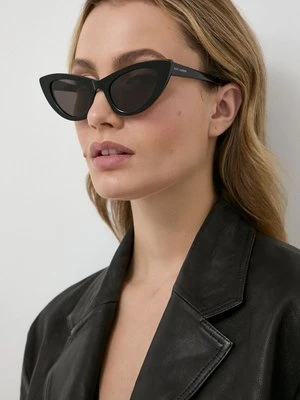 Saint Laurent okulary przeciwsłoneczne damskie kolor czarny