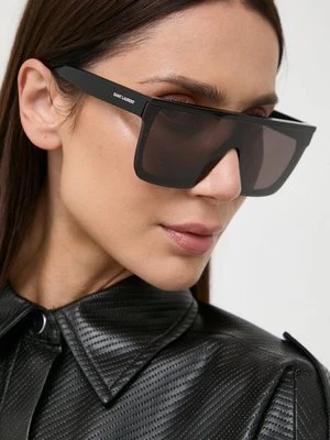 Saint Laurent okulary przeciwsłoneczne damskie kolor czarny