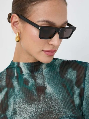 Saint Laurent okulary przeciwsłoneczne damskie kolor czarny