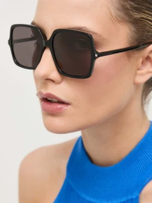 Saint Laurent okulary przeciwsłoneczne damskie kolor czarny