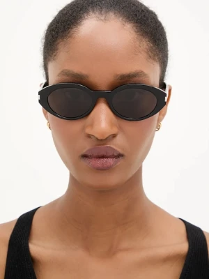 Saint Laurent okulary przeciwsłoneczne damskie kolor czarny SL 567