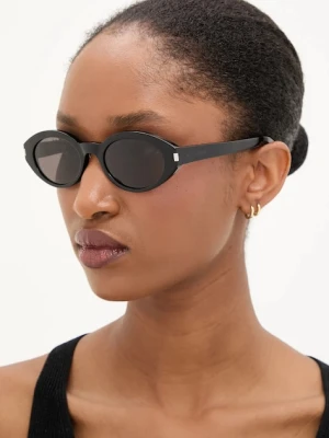 Saint Laurent okulary przeciwsłoneczne damskie kolor czarny SL 567