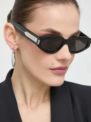 Saint Laurent okulary przeciwsłoneczne damskie kolor czarny SL 618