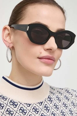 Saint Laurent okulary przeciwsłoneczne damskie kolor czarny SL 639
