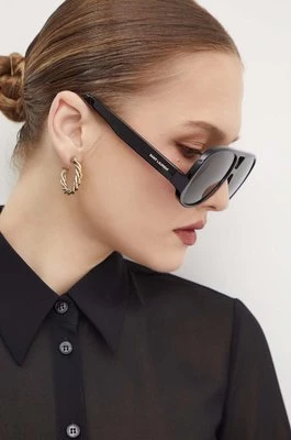 Saint Laurent okulary przeciwsłoneczne damskie kolor czarny SL 652