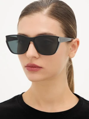 Saint Laurent okulary przeciwsłoneczne damskie kolor czarny SL 758
