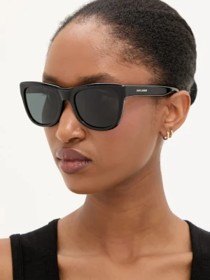 Saint Laurent okulary przeciwsłoneczne damskie kolor czarny SL 816