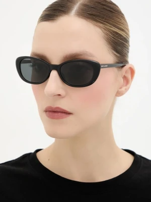 Saint Laurent okulary przeciwsłoneczne damskie kolor czarny SL 822