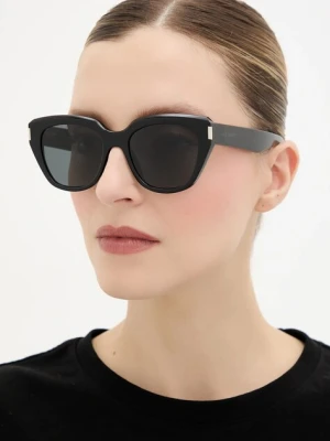 Saint Laurent okulary przeciwsłoneczne damskie kolor czarny SL 827