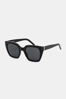 Saint Laurent okulary przeciwsłoneczne damskie kolor czarny SL M143