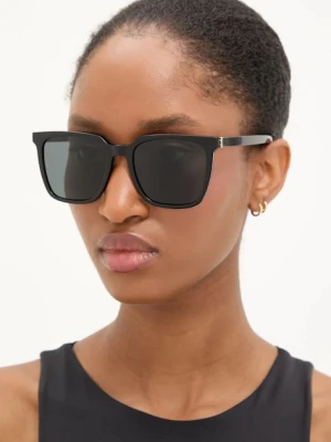 Saint Laurent okulary przeciwsłoneczne damskie kolor czarny SL M146