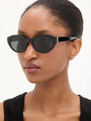 Saint Laurent okulary przeciwsłoneczne damskie kolor czarny SL M148