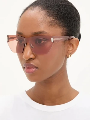 Saint Laurent okulary przeciwsłoneczne damskie kolor pomarańczowy SL 755