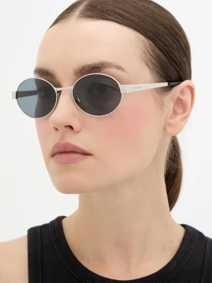 Saint Laurent okulary przeciwsłoneczne damskie kolor srebrny SL 692