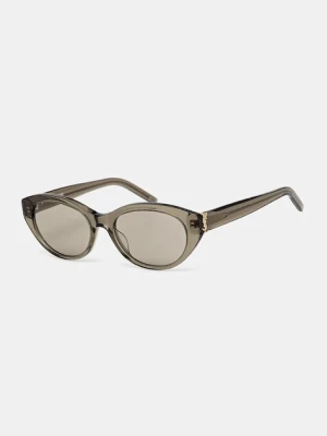 Saint Laurent okulary przeciwsłoneczne damskie kolor szary SL M148