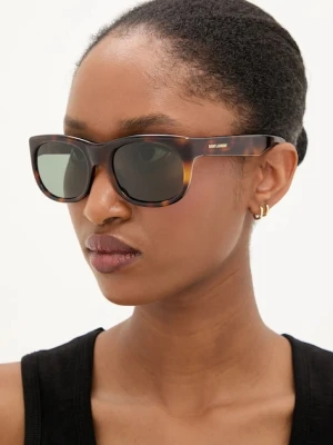 Saint Laurent okulary przeciwsłoneczne damskie kolor zielony SL 815 ROMY