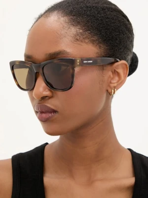 Saint Laurent okulary przeciwsłoneczne damskie kolor zielony SL 816