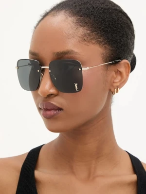 Saint Laurent okulary przeciwsłoneczne damskie kolor złoty SL 312 M