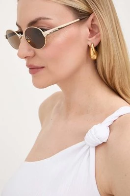 Saint Laurent okulary przeciwsłoneczne damskie kolor złoty SL 692