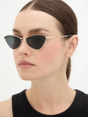 Saint Laurent okulary przeciwsłoneczne damskie kolor złoty SL 830