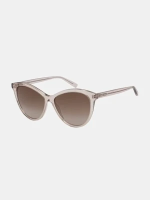 Saint Laurent okulary przeciwsłoneczne kocie oczy damskie beżowy