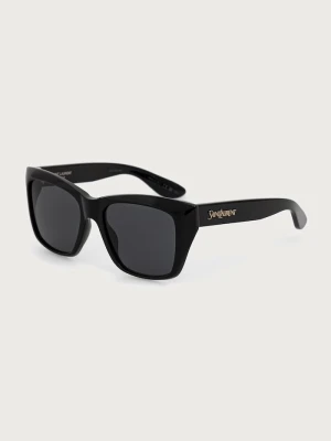 Saint Laurent okulary przeciwsłoneczne kocie oczy damskie czarny