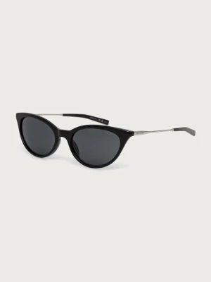 Saint Laurent okulary przeciwsłoneczne kocie oczy damskie czarny