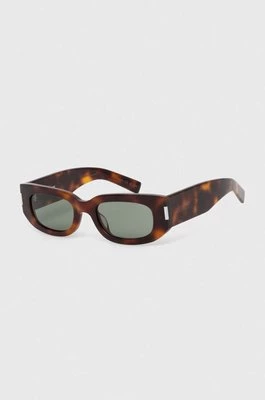 Saint Laurent okulary przeciwsłoneczne kolor brązowy SL 697