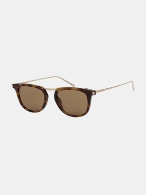 Saint Laurent okulary przeciwsłoneczne kolor brązowy SL 753
