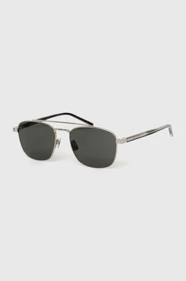 Saint Laurent okulary przeciwsłoneczne kolor srebrny SL 665