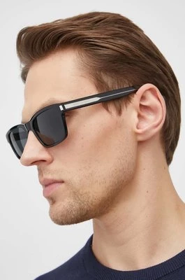 Saint Laurent okulary przeciwsłoneczne męskie kolor czarny