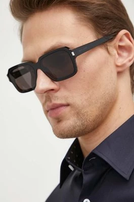Saint Laurent okulary przeciwsłoneczne męskie kolor czarny SL 611